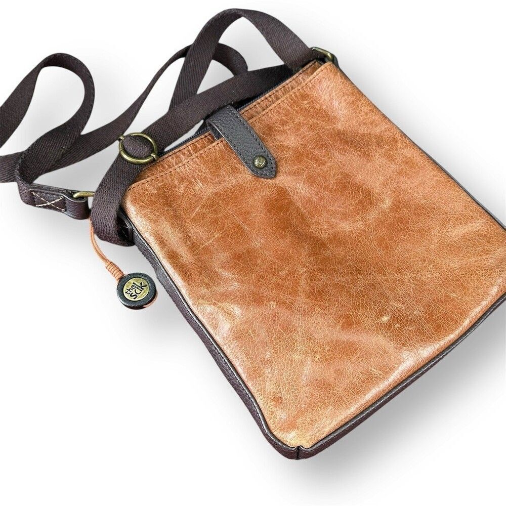 The Sak Pax Swing Pack Crossbody Bag Womens Small Brown Snakeskin Print - Picture 9 of 9